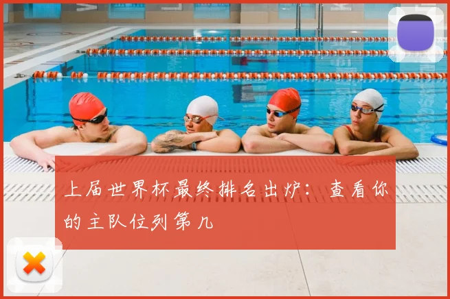 上届世界杯最终排名出炉：查看你的主队位列第几